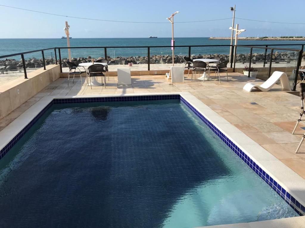 804 Lindo Flat mobiliado com vista lateral mar na Praia de Iracema Fortaleza (Ceara) Exterior foto
